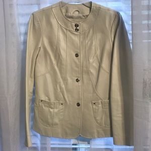 White leather jacket